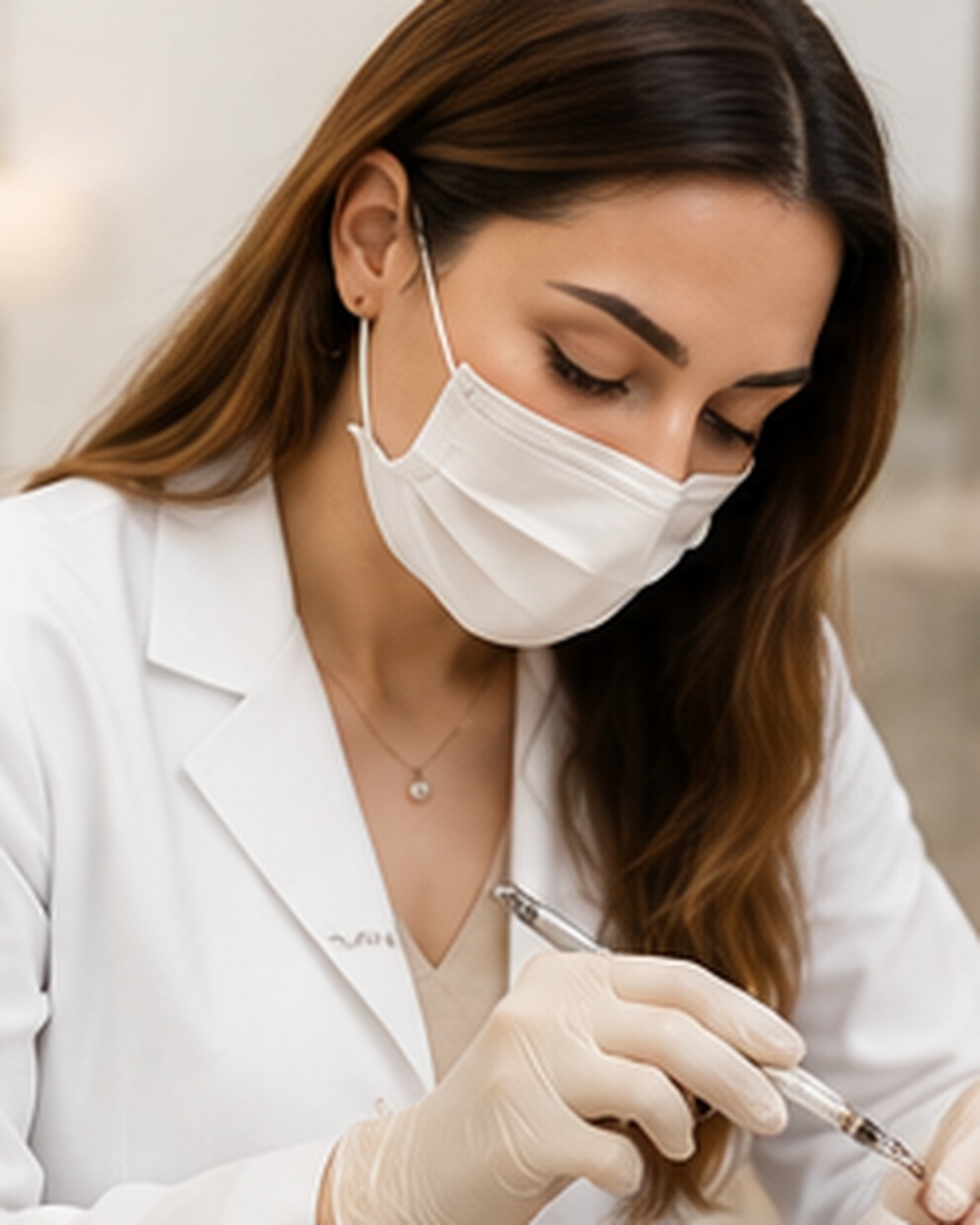 Dr. Sara during clinical work